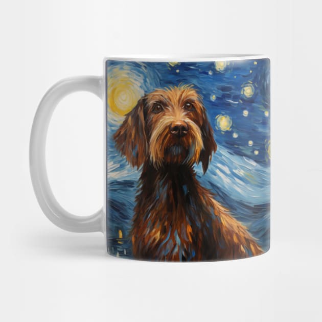 German Wirehaired Pointer Night by NatashaCuteShop